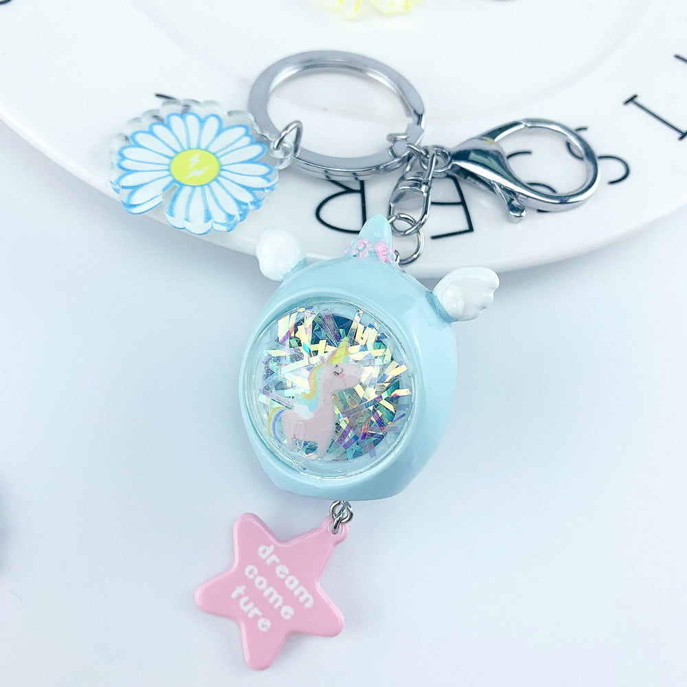 Wholesale Glowing Flashing Light Bear Acrylic Keychain